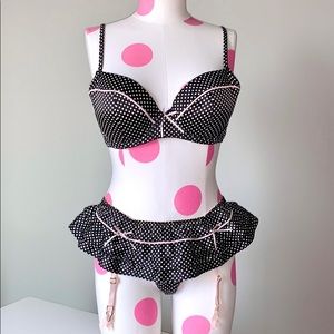Victoria’s Secret Sexy Little Polka Dot Lingerie Set